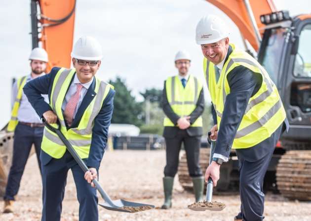 Vote of confidence in Ipswich as work starts on new Futura Park factory